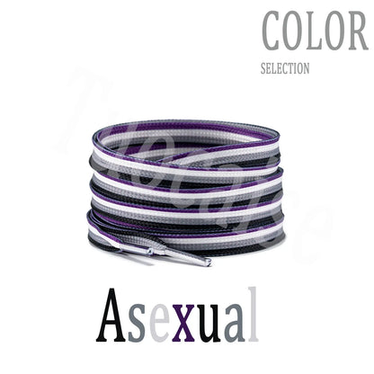 Pride Flag Flat Shoelaces for Sneakers