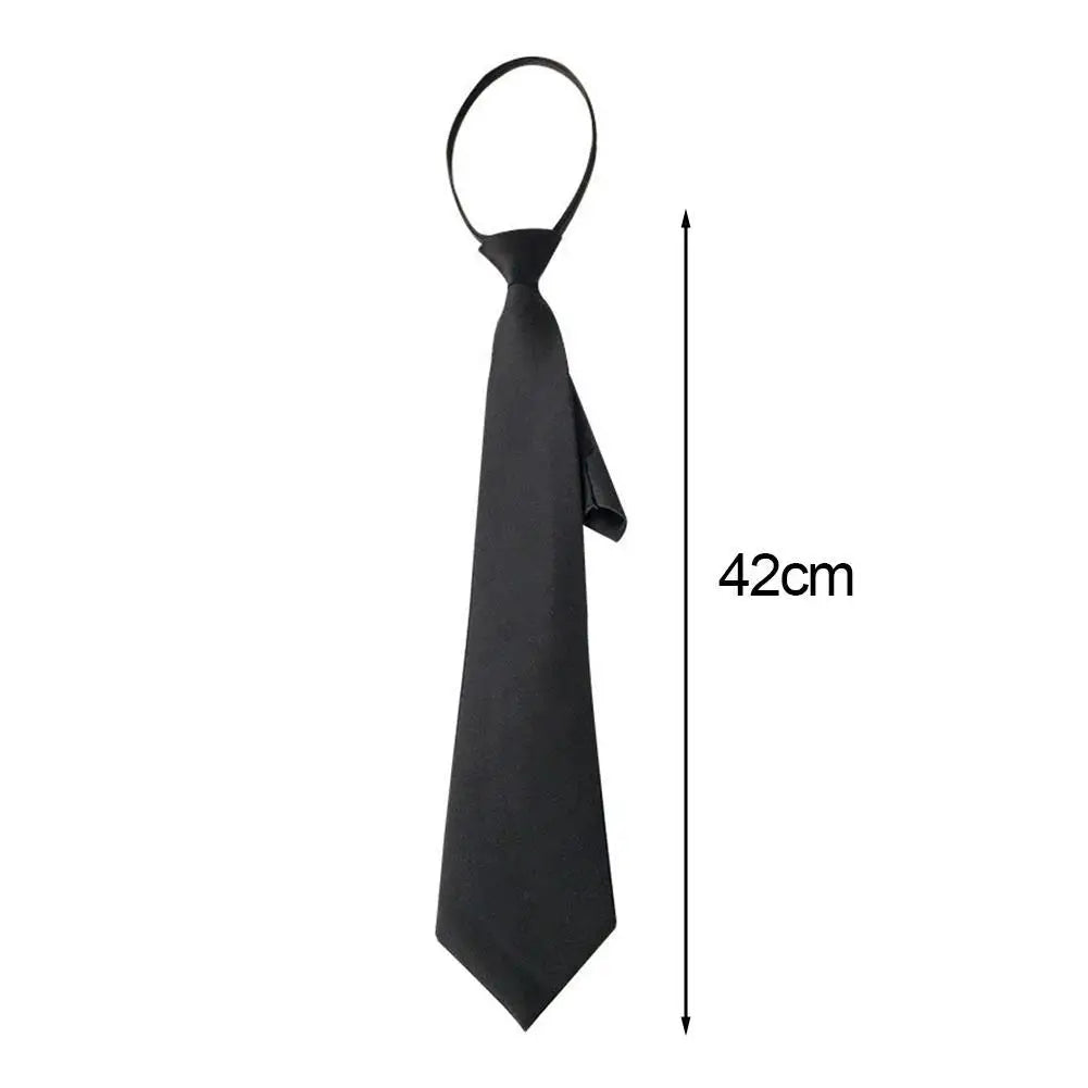 Unisex Retro Slim Neck Tie | Silky Narrow Bow Tie for Women & Men in Korean Elegant Style