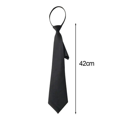 Unisex Retro Slim Neck Tie | Silky Narrow Bow Tie for Women & Men in Korean Elegant Style