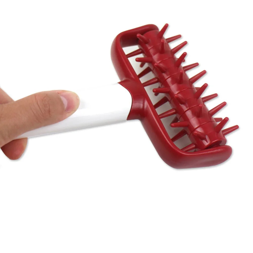 DIY Pizza & Pastry Dough Roller | Plastic Needle Wheel Cutter & Bread Hole Punch Baking Tool