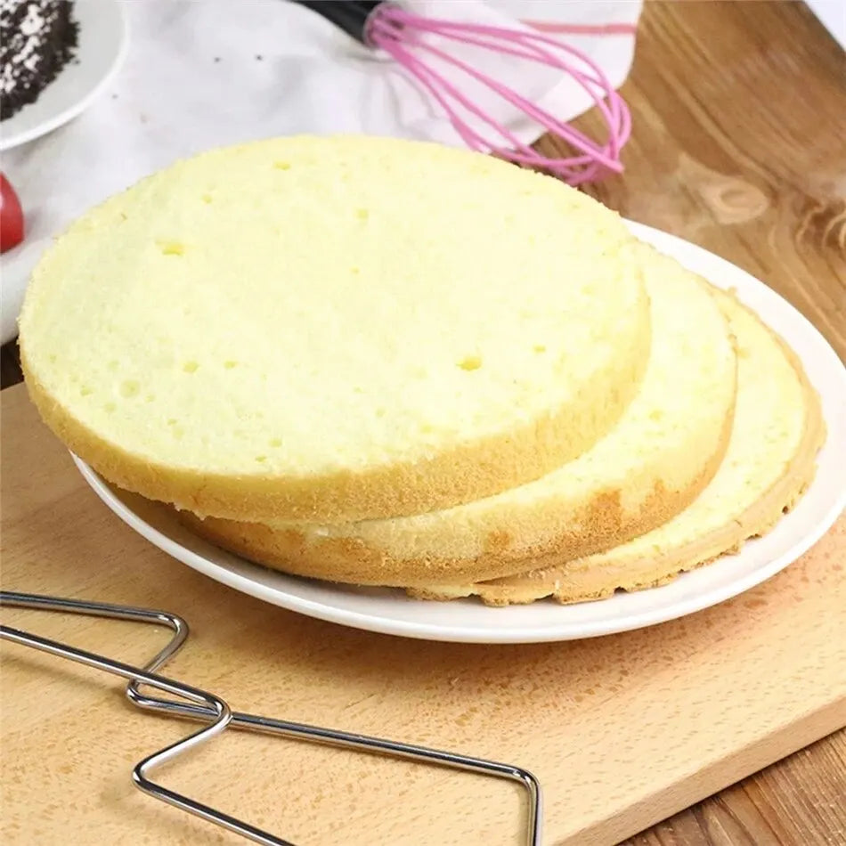 Adjustable Stainless Steel Cake Slicer – Height-Adjustable Layer Cutting Tool for Baking & Decorating