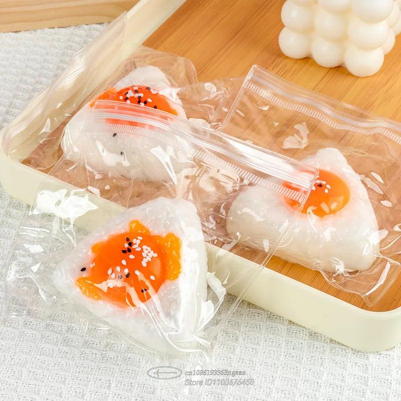Egg Yolk Squishy Stress Ball – Kawaii Silicone Fidget Sensory Toy