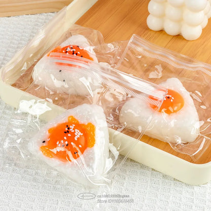Egg Yolk Squishy Stress Ball – Kawaii Silicone Fidget Sensory Toy