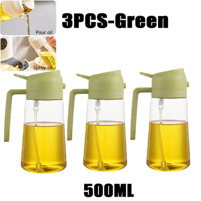 Woobrice Oil Spray Bottle – Olive Oil Mister for Cooking, BBQ & Baking | 200ml, 300ml, 500ml