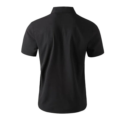 Men's Business Casual Short Sleeve Shirt | Wrinkle-Free Summer Top