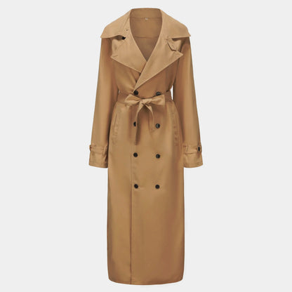 Men's Overlong British Trench Coat – Streetwear Epaulet Design, Loose Fit | S–XXL