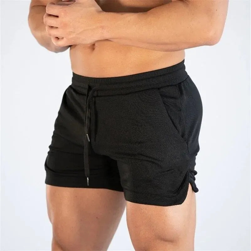 Men's Athletic Gym & Running Shorts – Elastic Waist, Pockets, Solid Color | M–XXXL