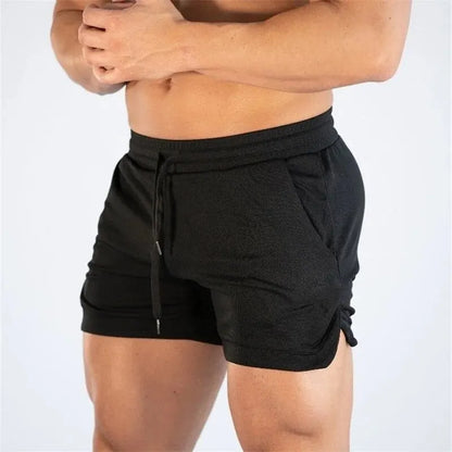 Men's Athletic Gym & Running Shorts – Elastic Waist, Pockets, Solid Color | M–XXXL