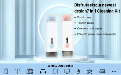 7-in-1 Computer & Keyboard Cleaner Kit | Cleaning Pen, Brush & Keycap Puller for Headsets & Electronics