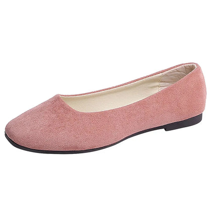 Women's Suede Slip On Flat Loafers
