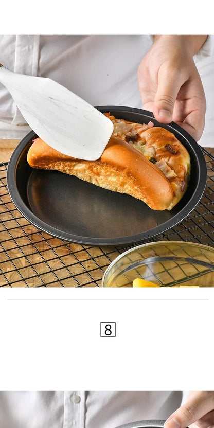 Non-Stick Carbon Steel Pizza Pan | 6–10 inch Black Baking Pan for Oven, Microwave & Chip Tray