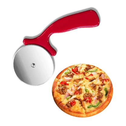 Stainless Steel Pizza & Pastry Roller Cutter | Multi-Use Pizza Knife, Cookie & Cake Wheel Scissor