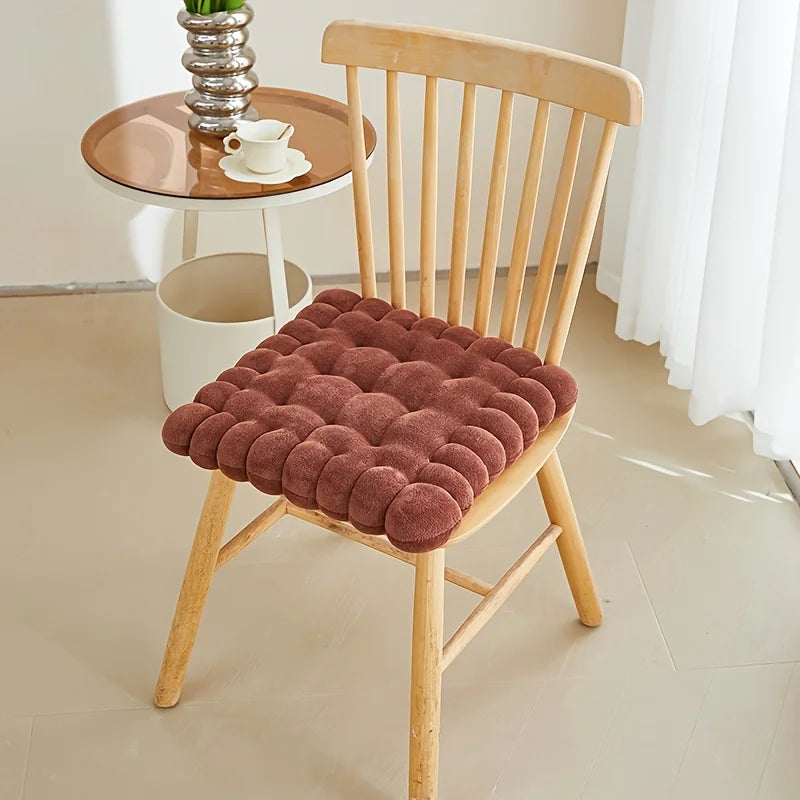 Large Biscuit Shape Plush Cushion – Soft Decorative Cookie Seat Pad for Chair, Floor & Tatami
