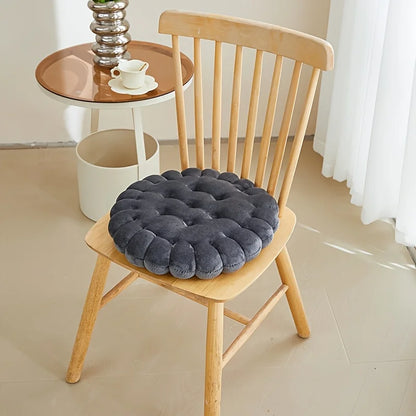 Large Biscuit Shape Plush Cushion – Soft Decorative Cookie Seat Pad for Chair, Floor & Tatami