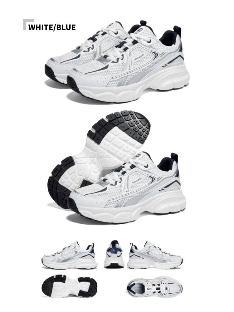 Women's Lightweight Mesh Running Sneakers – Breathable Lace-Up Sport Shoes
