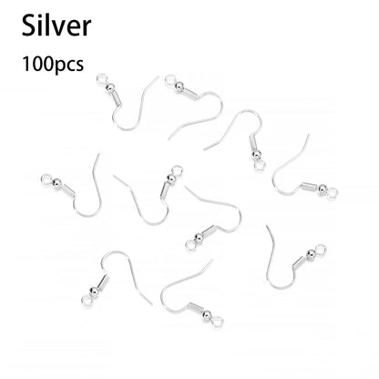 Hypoallergenic Earring Hook Kit | 100/300pcs Fish Hooks, Jump Rings & Ear Wires for DIY Jewelry Making