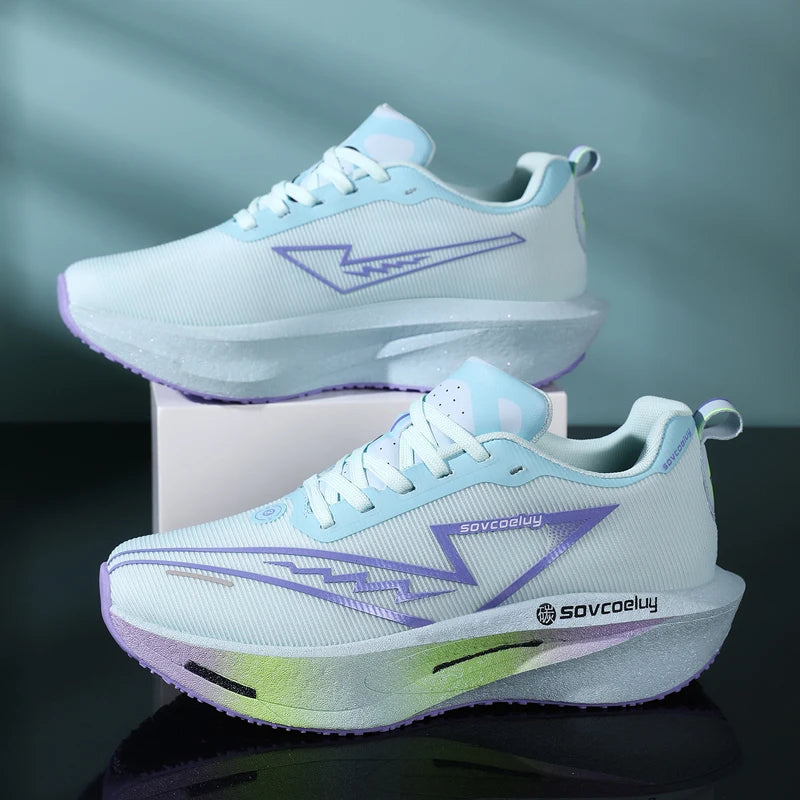 Carbon Board Running Sneakers for Men and Women Lightweight and Breathable