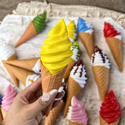 Faux Ice Cream Bar Display Prop – 21cm Realistic Simulation Food Model for Decor, Photography & Styling