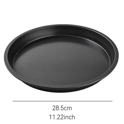Non-Stick Carbon Steel Pizza Pan | 6–10 inch Black Baking Pan for Oven, Microwave & Chip Tray
