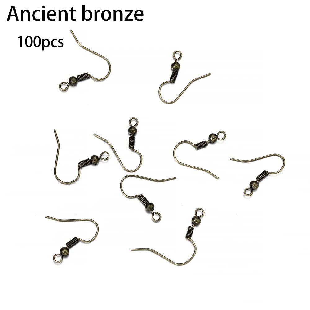 Hypoallergenic Earring Hook Kit | 100/300pcs Fish Hooks, Jump Rings & Ear Wires for DIY Jewelry Making