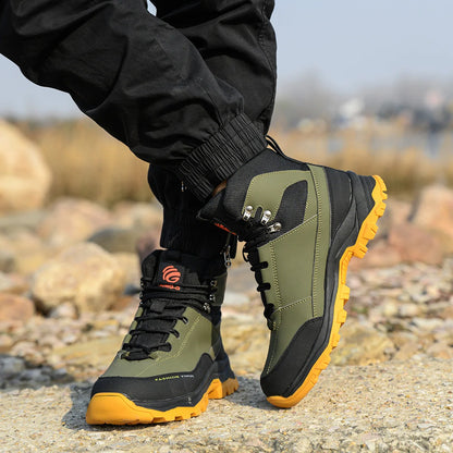Steel Toe Cap Leather Work Safety Boots for Men