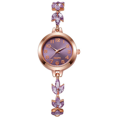 Women's Elegant Rhinestone Bracelet Watch | Luxury Quartz Wristwatch Gift for Girls