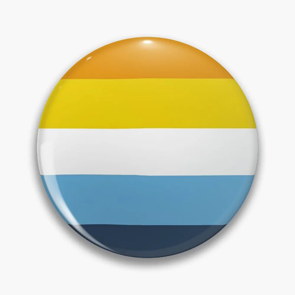 Pride Button Pin – Rainbow & LGBTQ+ Flag Lapel Badge (44mm)