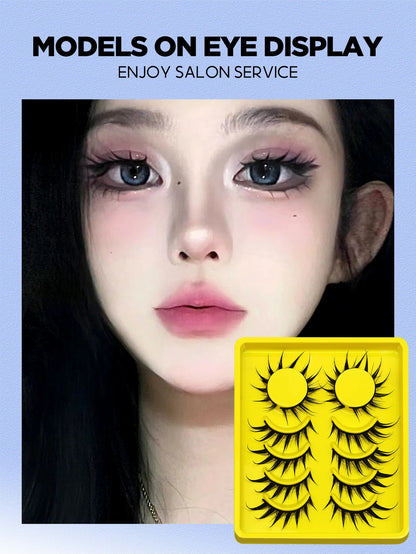 Cat Eye Manga Lashes | 3D Faux Mink Wispy Natural Winged Elongated False Eyelashes