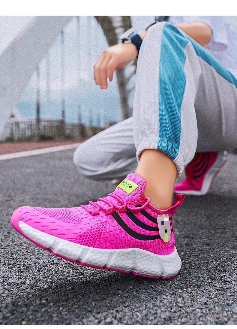 Breathable Lace Up Casual Sneakers for Men and Women