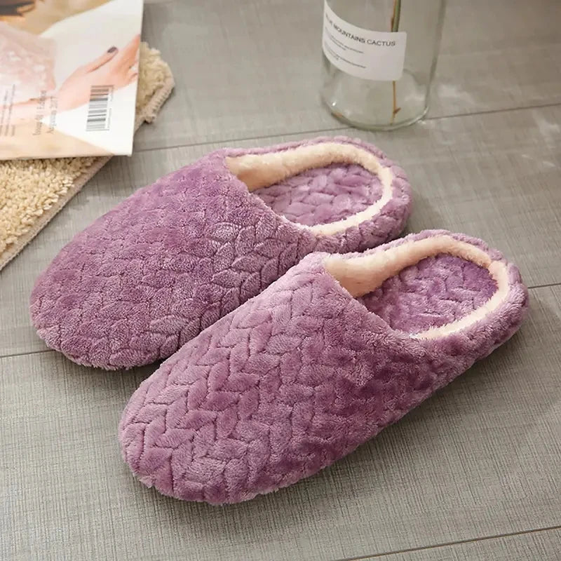 Fluffy Unisex Indoor Slippers – Soft Lightweight Anti-Slip House Slides Men and Women