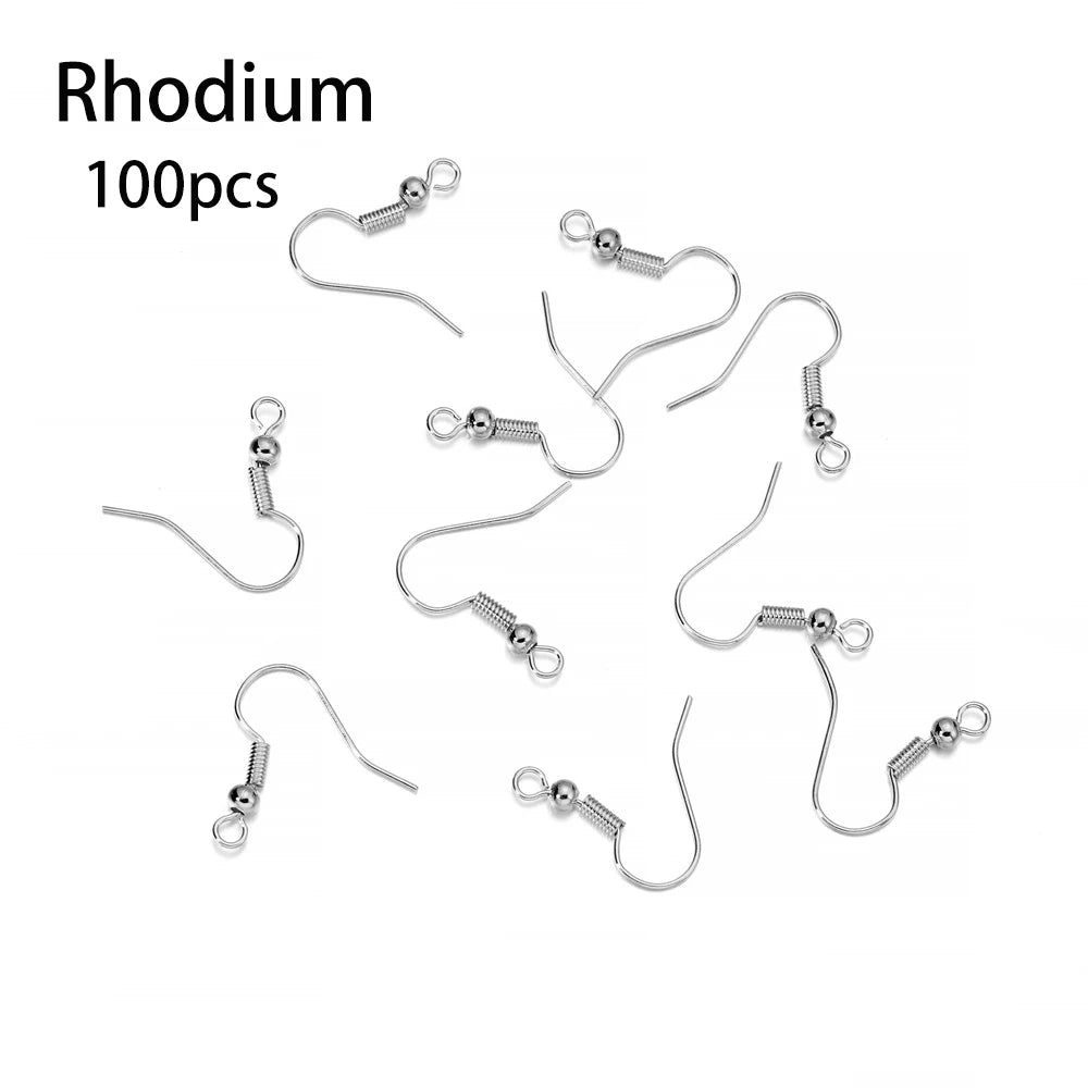 Hypoallergenic Earring Hook Kit | 100/300pcs Fish Hooks, Jump Rings & Ear Wires for DIY Jewelry Making