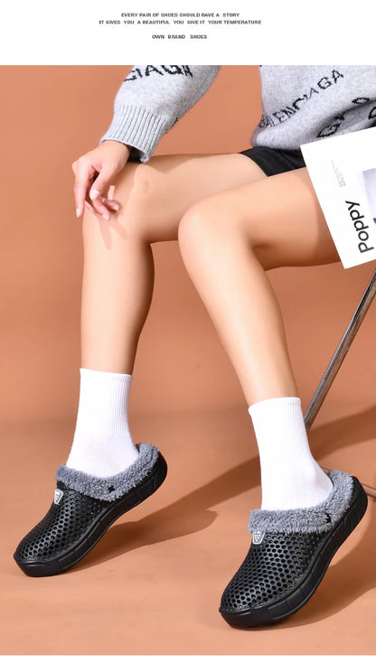 Winter Warm Mule Slippers for Men and Women