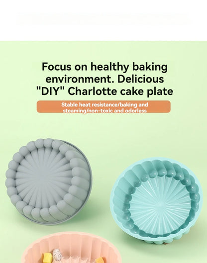 Silicone Sunflower Cake Mold – Round Non-Stick DIY Baking Pan