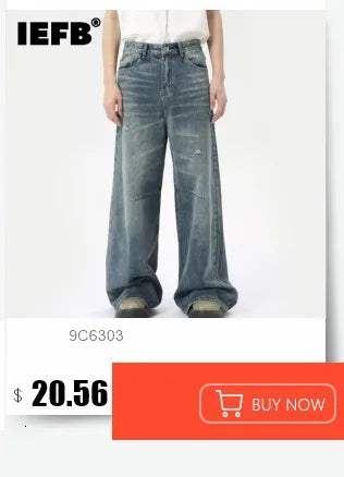 Vintage Wide-Leg Jeans – Men's Camo & Washed Denim