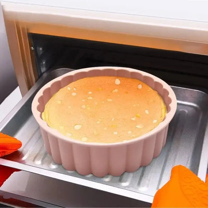 Silicone Sunflower Cake Mold – Round Non-Stick DIY Baking Pan