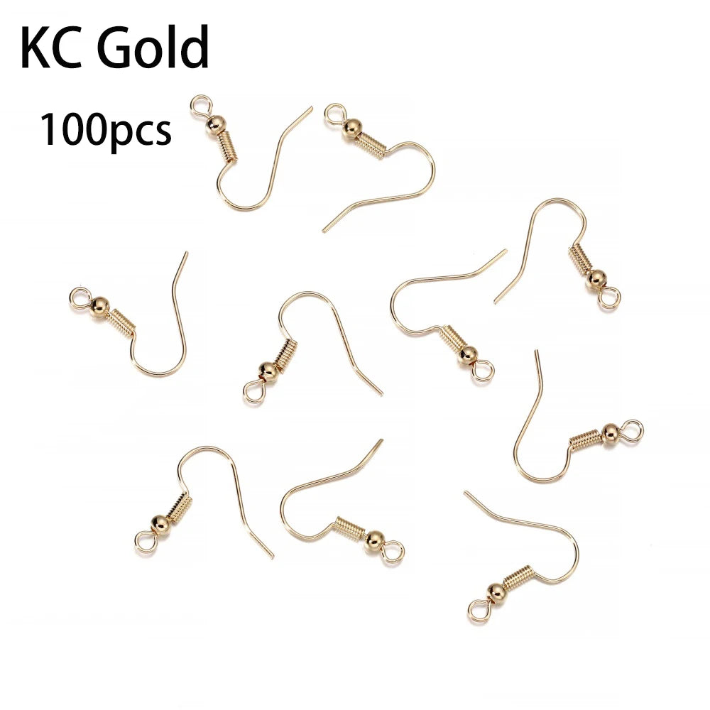 Hypoallergenic Earring Hook Kit | 100/300pcs Fish Hooks, Jump Rings & Ear Wires for DIY Jewelry Making