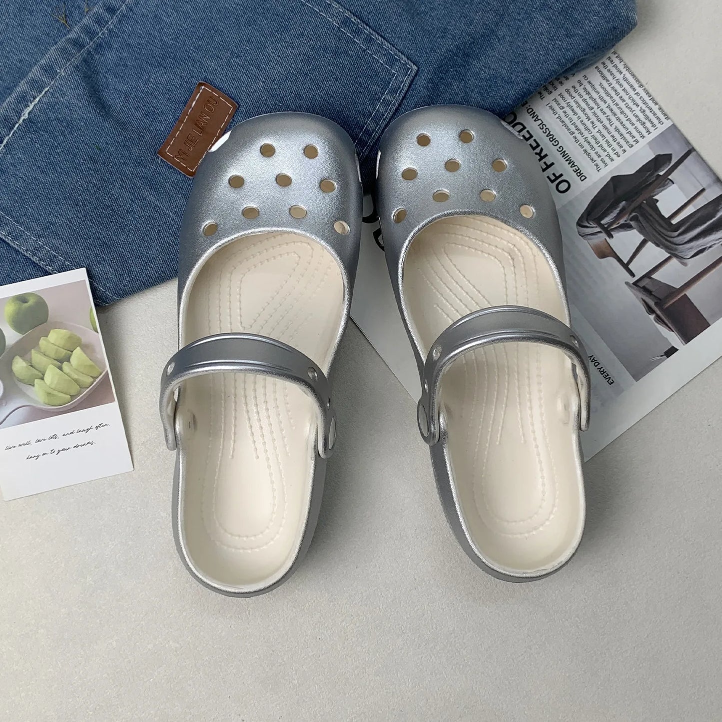 EVA Ballet Platform Clog Sandals for Women