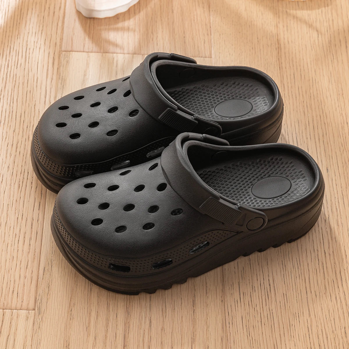 EVA T Strap Closed Toe Slide Sandals for Men and Women