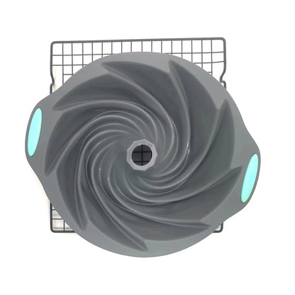 Silicone Cyclone Cake Mold – Non-Stick Oven & Steamer Baking Pan