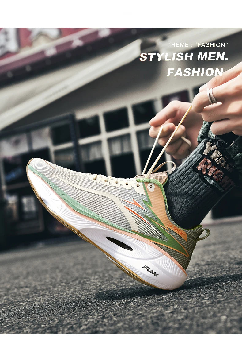 Carbon Board Air Cushion Running Sneakers for Men and Women