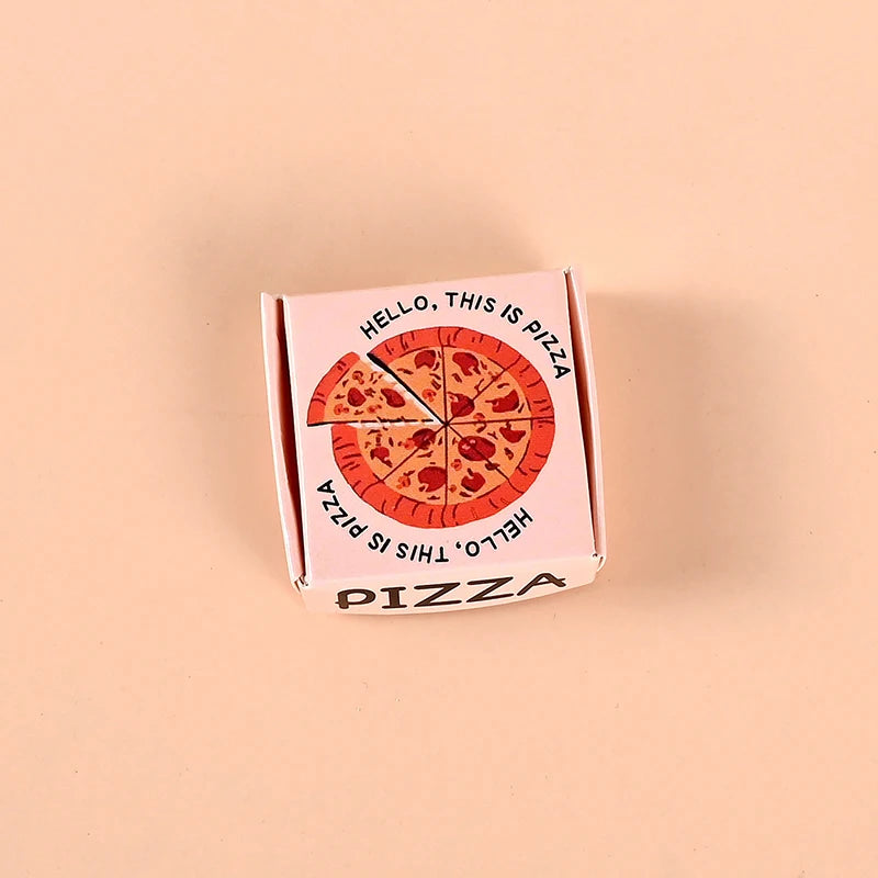 Cute Miniature Pizza Dollhouse Toy Set | 6–10pcs 1/12 Scale Kitchen Food Model for Kids & Collectors