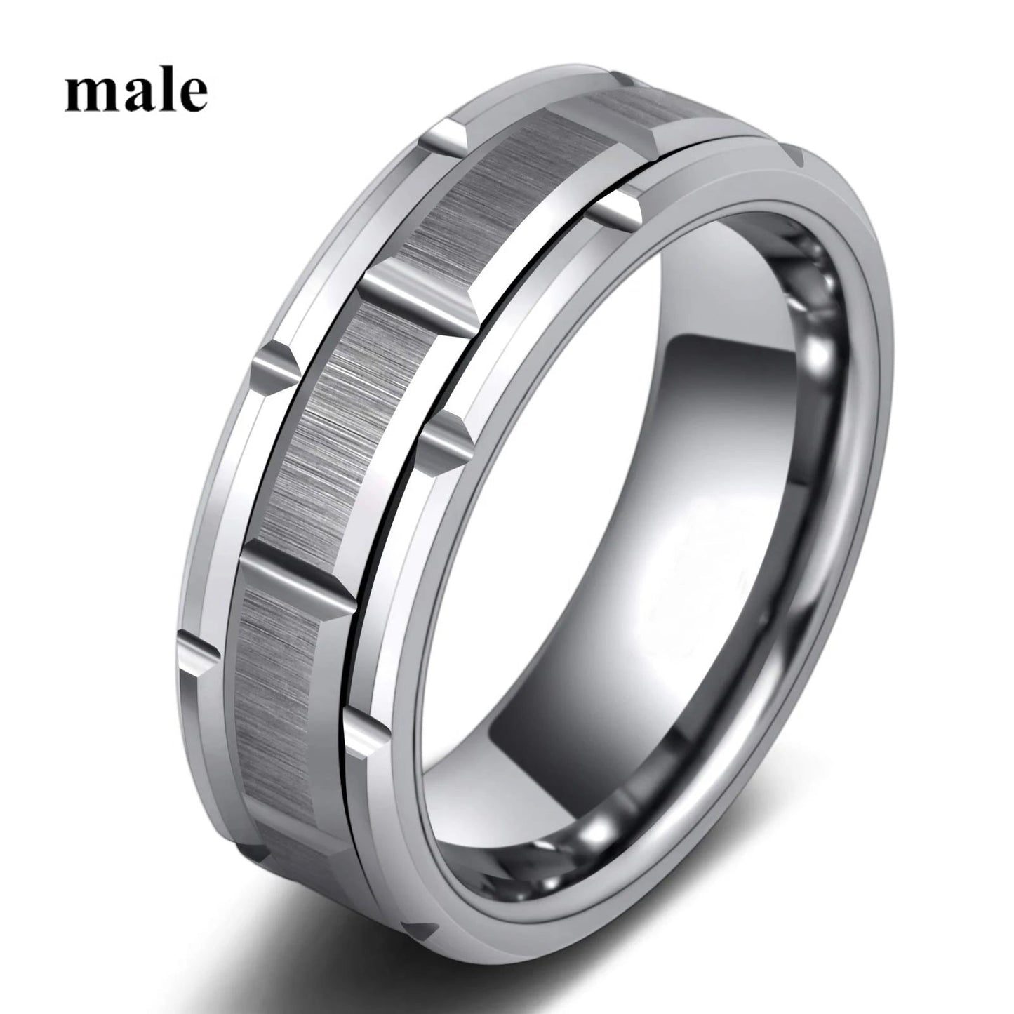 Charm Couple Rings Set | Women's Red Rhinestone Ring & Men's Stainless Steel Celtic Dragon Wedding Band - G - Catoure Charm Couple Rings Set | Women's Red Rhinestone Ring & Men's Stainless Steel Celtic Dragon Wedding Band