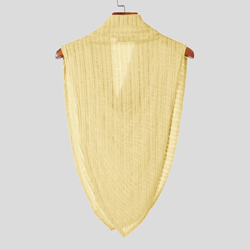 INCERUN Men's Irregular Turtleneck Tank Top – Sleeveless Streetwear Vest | S–5XL - G - Catoure INCERUN Men's Irregular Turtleneck Tank Top – Sleeveless Streetwear Vest | S–5XL Men's Tops