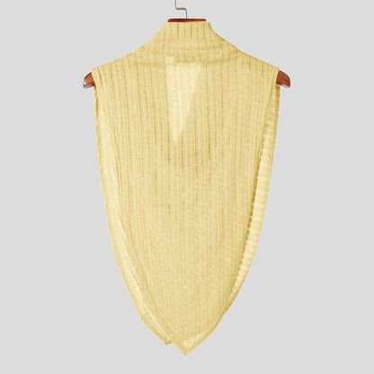 INCERUN Men's Irregular Turtleneck Tank Top – Sleeveless Streetwear Vest | S–5XL - G - Catoure INCERUN Men's Irregular Turtleneck Tank Top – Sleeveless Streetwear Vest | S–5XL Men's Tops