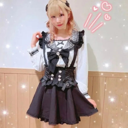 Japanese Gothic Lolita A - Line Mini Skirt – Sweet Kawaii Suspender Plaid | S–XL, Tops & Skirts - G - Catoure Japanese Gothic Lolita A - Line Mini Skirt – Sweet Kawaii Suspender Plaid | S–XL, Tops & Skirts Women's Skirts & Tops