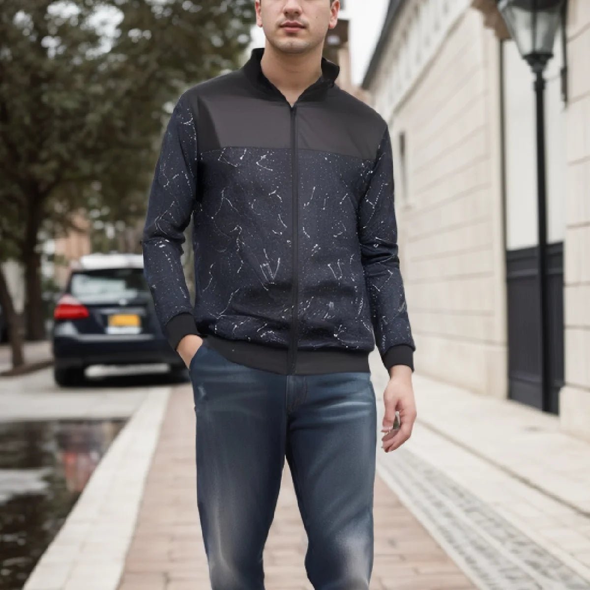 Men's Baseball Collar Zip - Up Jacket – Lightweight Casual Coat, Loose Fit | S–XL - G - Catoure Men's Baseball Collar Zip - Up Jacket – Lightweight Casual Coat, Loose Fit | S–XL Men's Outerwear