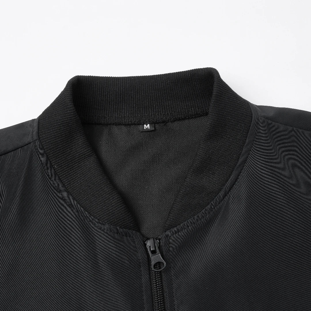 Men's Baseball Collar Zip - Up Jacket – Lightweight Casual Coat, Loose Fit | S–XL - G - Catoure Men's Baseball Collar Zip - Up Jacket – Lightweight Casual Coat, Loose Fit | S–XL Men's Outerwear