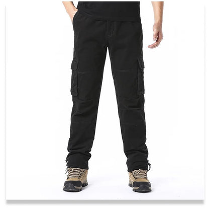 Men's Large Pocket Loose Overalls | Outdoor Sports Jogging Tactical Pants with Elastic Waist - G - Catoure Men's Large Pocket Loose Overalls | Outdoor Sports Jogging Tactical Pants with Elastic Waist