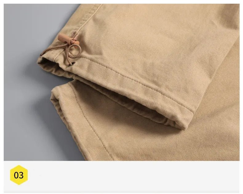 Men's Large Pocket Loose Overalls | Outdoor Sports Jogging Tactical Pants with Elastic Waist - G - Catoure Men's Large Pocket Loose Overalls | Outdoor Sports Jogging Tactical Pants with Elastic Waist