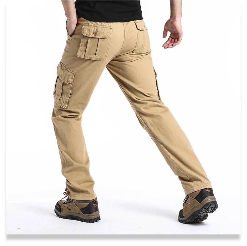 Men's Large Pocket Loose Overalls | Outdoor Sports Jogging Tactical Pants with Elastic Waist - G - Catoure Men's Large Pocket Loose Overalls | Outdoor Sports Jogging Tactical Pants with Elastic Waist